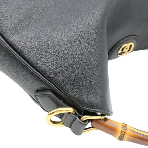 Gucci Diana Medium Leather Top Handle Shoulder Bag Black 746124 - Picture 5 of 13